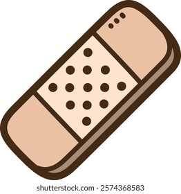 Adhesive bandage vector doodle illustration and graphic