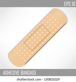 Adhesive bandage vector illustration.