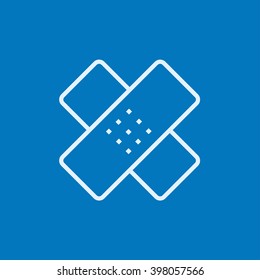 Adhesive bandages line icon.
