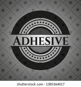 Adhesive black badge. Vector Illustration. Detailed.