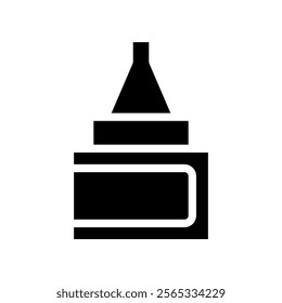 Adhesive glue bottle icon. Concept of repair, bonding, and crafting.