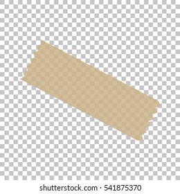 Adhesive Masking Paper Sticky Scotch Strip Tapes on isolate background, vector illustration EPS10