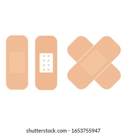 Adhesive plaster. Cutting treatment. Close the wound. Bleeding injury
