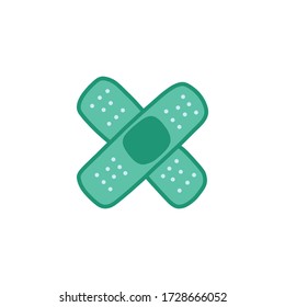 adhesive plaster doodle icon, vector illustration