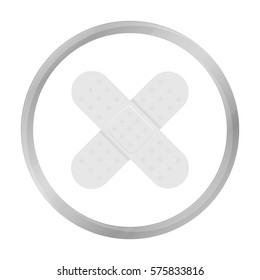 Adhesive plaster icon monochrome. Single medicine icon from the big medical, healthcare monochrome.