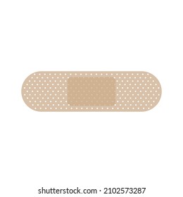 Adhesive plaster icon on white background. Vector illustration