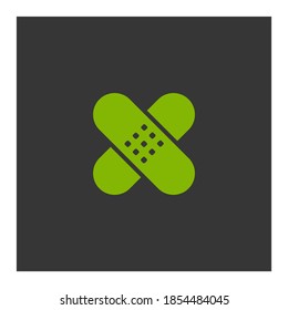 adhesive plaster icon. Vector illustration EPS 10.
