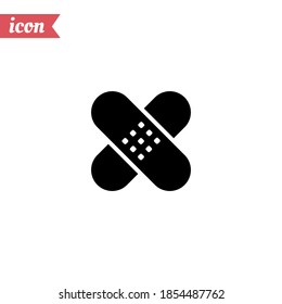 icono del yeso adhesivo. Ilustración del vector EPS 10.