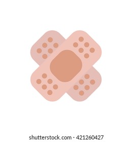 adhesive plaster icon. vector illustration