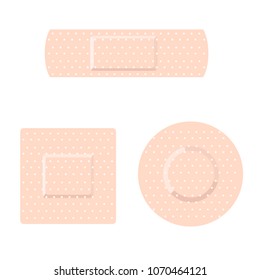 adhesive plaster isolated on white background
