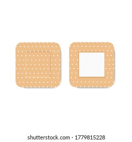 adhesive plaster on a white background