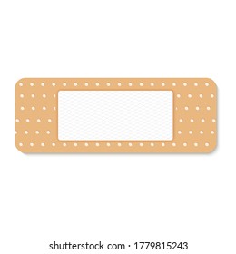adhesive plaster on a white background