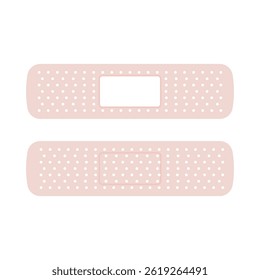 Reboco adesivo sobre fundo branco. Ícone do adesivo antisséptico. Ilustração vetorial.