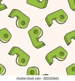 Adhesive tape , cartoon seamless pattern background