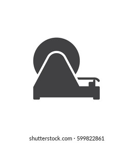 Adhesive tape dispenser icon vector, filled flat sign, solid pictogram isolated on white. Symbol, logo illustration. Pixel perfect