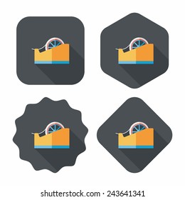 adhesive tape flat icon with long shadow,eps10