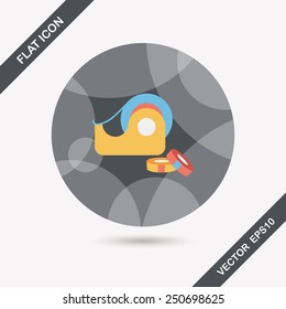 adhesive tape flat icon with long shadow,eps10