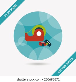 adhesive tape flat icon with long shadow,eps10