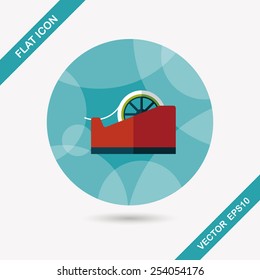 adhesive tape flat icon with long shadow,eps10