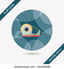 adhesive tape flat icon with long shadow,eps10