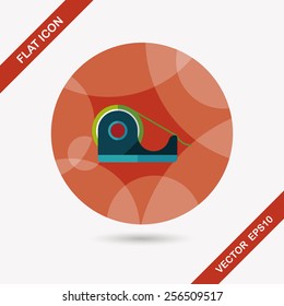 adhesive tape flat icon with long shadow,eps10