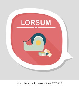 adhesive tape flat icon with long shadow,eps10
