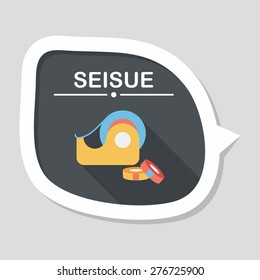 adhesive tape flat icon with long shadow,eps10