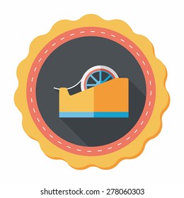 adhesive tape flat icon with long shadow,eps10