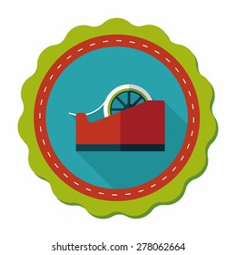 adhesive tape flat icon with long shadow,eps10