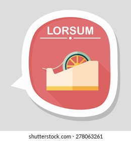 adhesive tape flat icon with long shadow,eps10