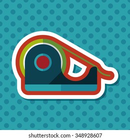 adhesive tape flat icon with long shadow,eps10