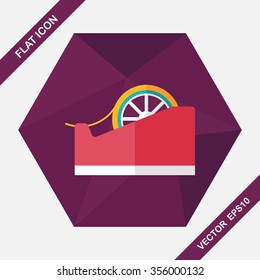 adhesive tape flat icon with long shadow,eps10