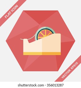 adhesive tape flat icon with long shadow,eps10