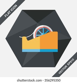 adhesive tape flat icon with long shadow,eps10