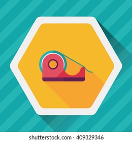 adhesive tape flat icon with long shadow,eps10