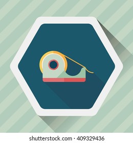 adhesive tape flat icon with long shadow,eps10