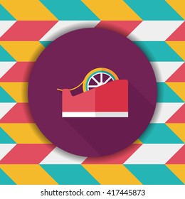 adhesive tape flat icon with long shadow,eps10