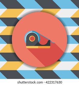 adhesive tape flat icon with long shadow,eps10