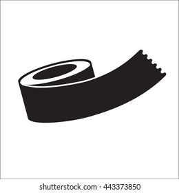 Adhesive tape flat icon. Vector illustration