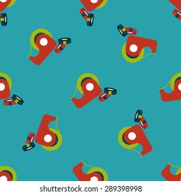 adhesive tape flat icon,eps10 seamless pattern background
