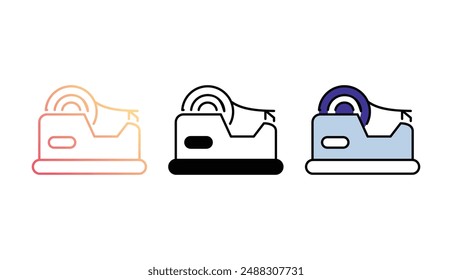 Adhesive Tape icon design with white background stock illustration