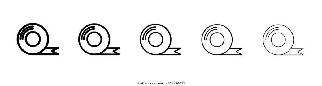 Ícone de fita adesiva logotipo conjunto de ilustração plana