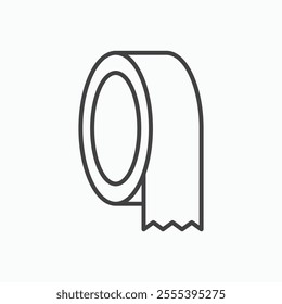 Adhesive tape icon. line style vector icon.