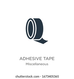 Adhesive tape icon vector. Trendy flat adhesive tape icon from miscellaneous collection isolated on white background. Vector illustration can be used for web and mobile graphic design, logo, eps10