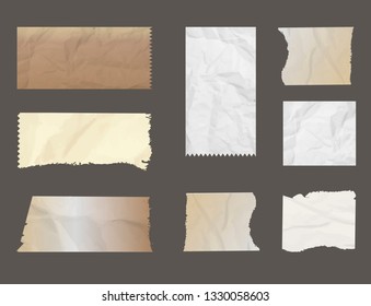 adhesive tape pieces vector set