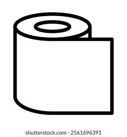 Adhesive tape roll icon in vector illustration. Editable stroke.