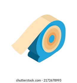 adhesive tape school supply isometric icon
