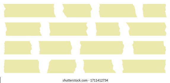 Cinta adhesiva. Conjunto de cinta adhesiva. Vector