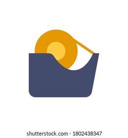 Adhesive tape tool icon. Simple color vector elements of cabinet accessories icons for ui and ux, website or mobile application