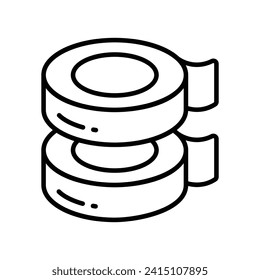 Adhesive tape vector design, isolated on white background, ready to use in website and mobile apps